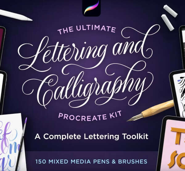Lettering & Calligraphy Procreate brushes