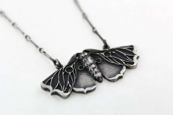 Mini Planchette Moth Necklace – Blood Milk Jewels