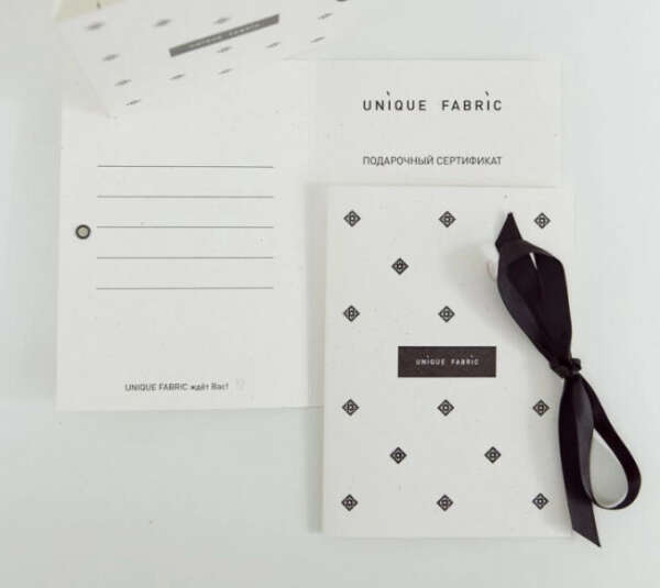 Сертификат Unique fabric