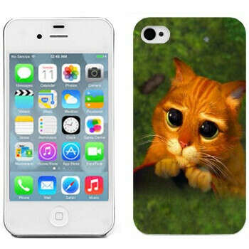 Чехол на iPhone 4S "Кот в сапогах"