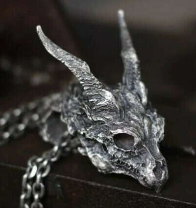 Медальон Game of Thrones Evil Dragon Skull Targaryen
