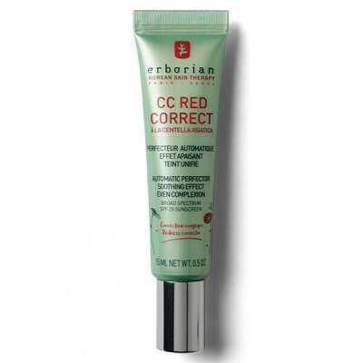 ERBORIAN CC Red Крем для лица корректирующий SPF 25, 15 мл