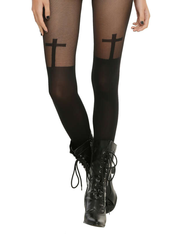 lOVESICK CROSS GARTER TIGHTS