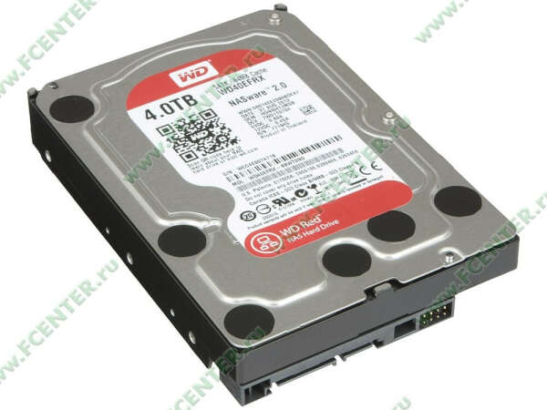 Жесткий диск 4000ГБ Western Digital "Red WD40EFRX" (SATA III)