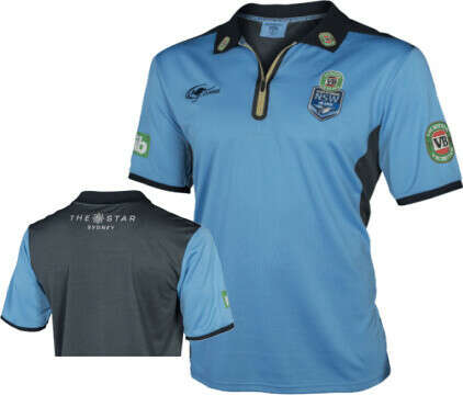NRL STATE OF ORIGIN NSW RUGBY LEAGUE REPLICA POLO