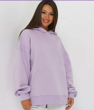 Худи женское oversize Ticle, размер S, цвет лавандовый