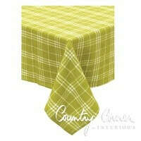 green tablecloth
