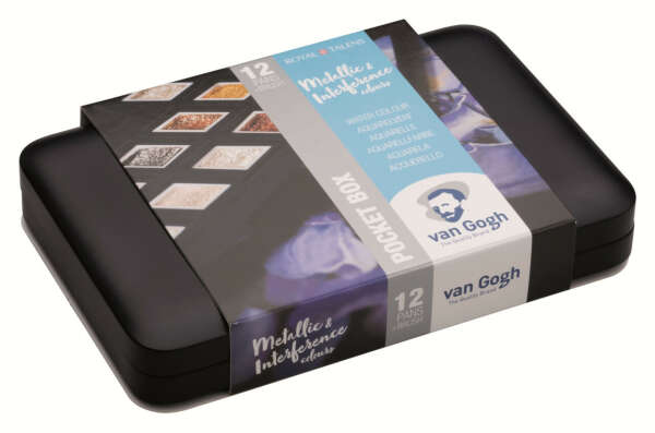 Набор акварельных красок VAN GOGH Pocket box SPECIALTY, 12 кювет+кисточка, металл, Royal Talens: продажа, цена в Киеве. акварельные краски, гуашь от "Art-Masters.prom.ua" - 854205328