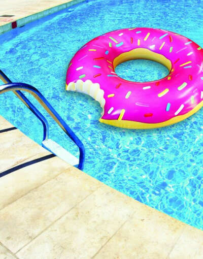 Gigantic Donut Pool Float