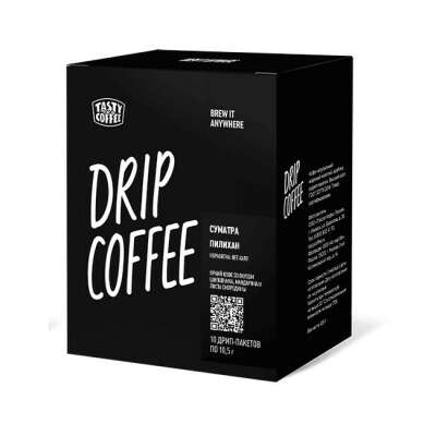 Кофе Суматра Пилихан Tasty Coffee в дрип-пакете