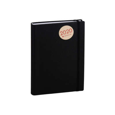 Ежедневник Prime чёрный, иск.кожа, мягк.переплет, ляссе, с резинкой, In Folio