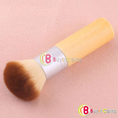 Экологическая лица Тени для век Бамбук косметическая Фонд Powder Brush Кисти # 11