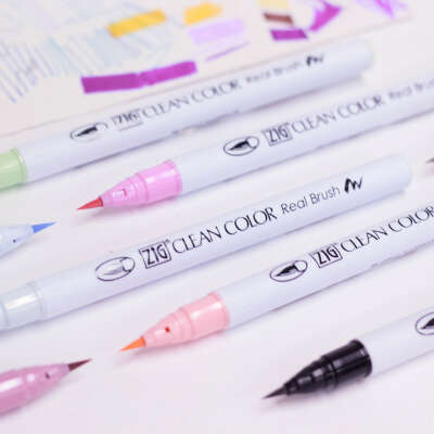 Маркер-кисть акварельный ZIG Clean Color Real Brush