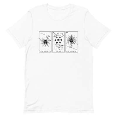 Luck of the Roll Tarot T-shirt