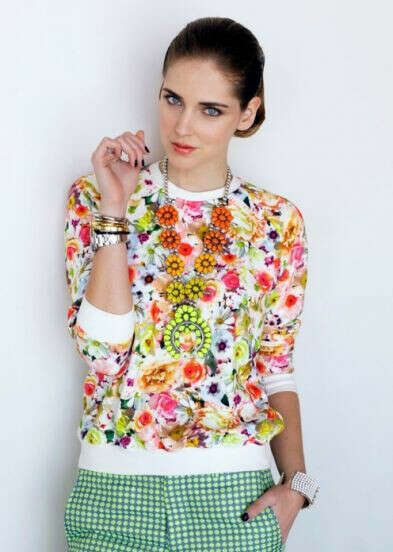 White Long Sleeve Floral Print Sweatshirt - Sheinside.com