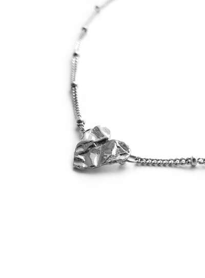 серебряное колье