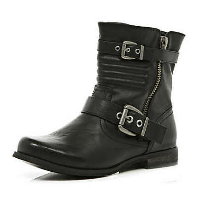 Black Biker Boots