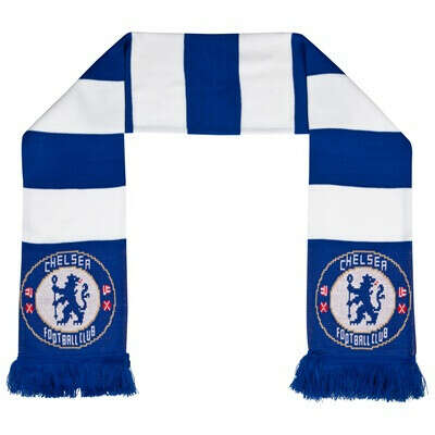 Chelsea Bar Scarf - Blue/White