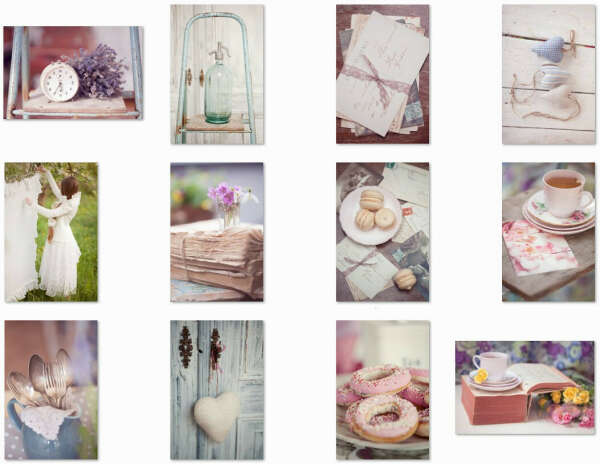 dreamy postcard set - 12 postcards