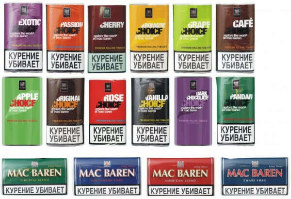 Табак Mac Baren для самокруток