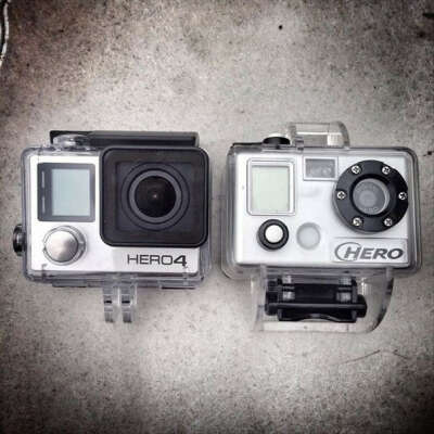 gopro hero 3+   gopro hero 4