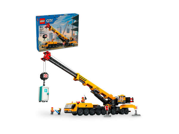Конструктор LEGO City 60409 "Жёлтый передвижной строительный кран"