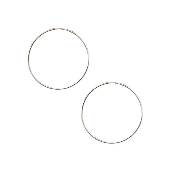 Prosto jewelry серьги-кольца из серебра