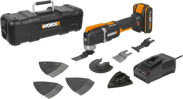 Реноватор аккумуляторный WORX WX696, 20В, 2Ач х1, ЗУ 2А, кейс