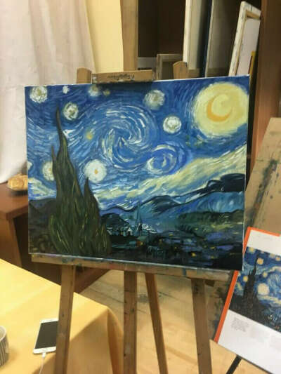 Занятие по живописи маслом