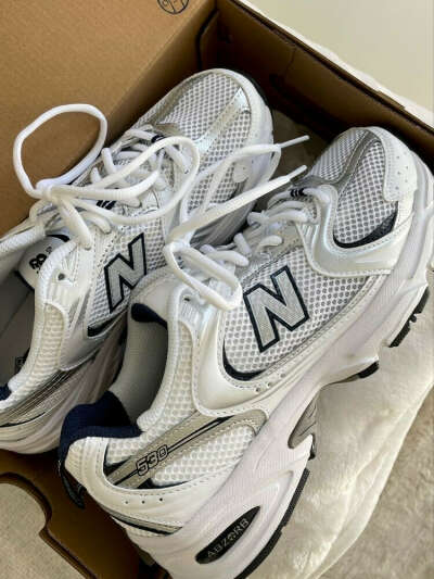 Кроссовки new balance 530 white silver