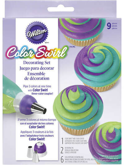 Набор для украшения тортов, 9 предметов Color Swirl Wilton 2104-7072