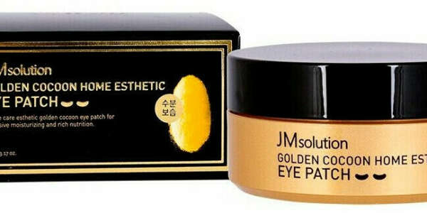 JMsolution Патчи для глаз гидрогелевые с экстрактом золота и шелка GOLDEN COCOON HOME ESTHETIC EYE PATCH, 60 шт