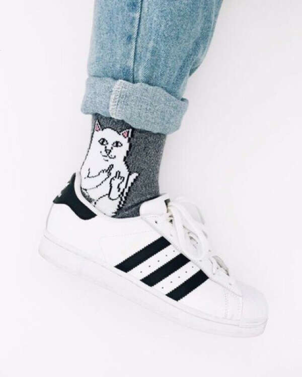 Носки с котиком и