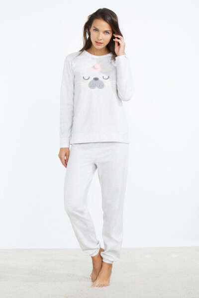 Long thermal seal graphic pyjama