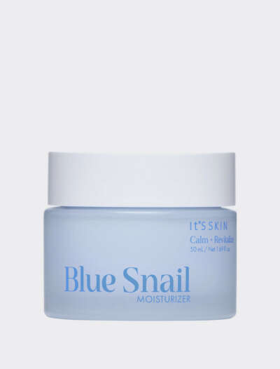 Увлажняющий крем для лица с муцином улитки и азуленом Its Skin Blue Snail Moisturizer