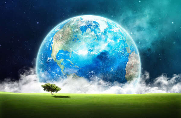 To see the Earth from space