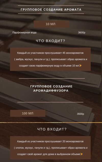 МК по созданию парфюма
