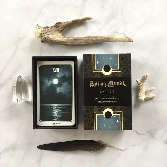 The Anima Mundi tarot deck, 78 card deck with guide book, nature deck, occult divination cards, major and minor arcana