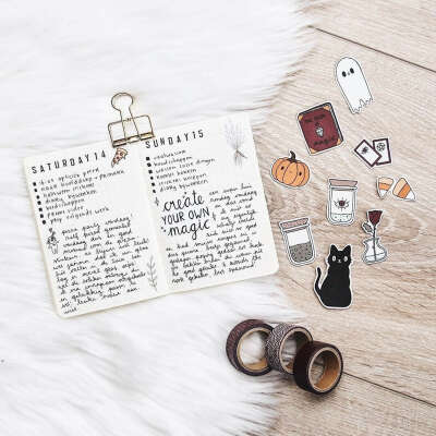 Стикеры и скотчи для Bullet Journal