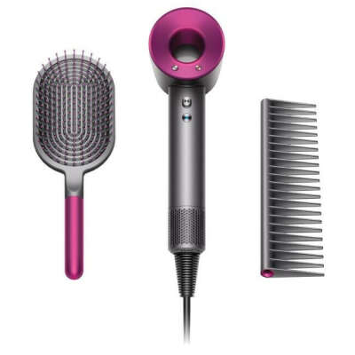 Фен Dyson Supersonic фуксия (HD01 Brush Kit)
