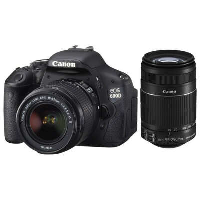 Фотоаппарат зеркальный Canon EOS600D+18-55mm IS II+55-250mm IS II