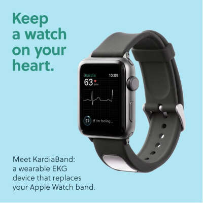 Alivecor® KardiaBand for Apple Watch | Wearable Wristband 30-second EKG