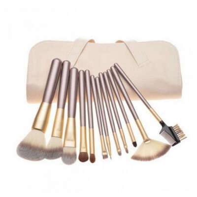Набор кистей для макияжа MAKE UP FOR YOU 12 штук + чехол (10006)