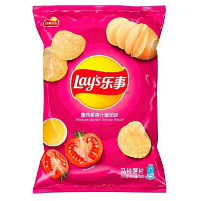 Картофельные чипсы Lay's Mexican Chicken Tomato со вкусом мексиканского цыпленка в томате