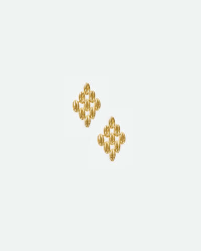 GRAINS SMALL RHOMB EARRINGS