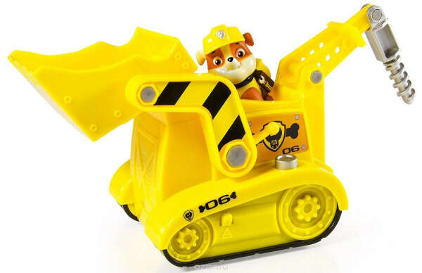 Paw Patrol Набор фигурок Pup-Fu Rubble's Diggin' Bulldozer