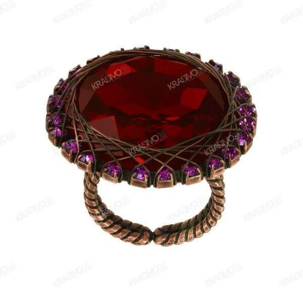 Кольцо Konplott Gem Royale красный