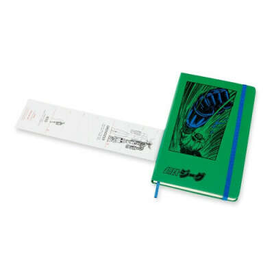 Записная книжка Moleskine LIMITED EDITION JEEG ROBOT (нелинованная), ( Large 13x21 см) зеленая - Moleskine www.moleskines.ru