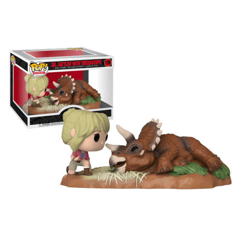Доктор Элли Сэттлер с Трицератопсом (Dr. Ellie Sattler with Triceratops Movie Moments) (preorder WALLKY) из фильма Парк юрского периода