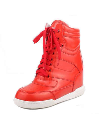 Increased Height Leather Casual Colors Shoes - Choies.com